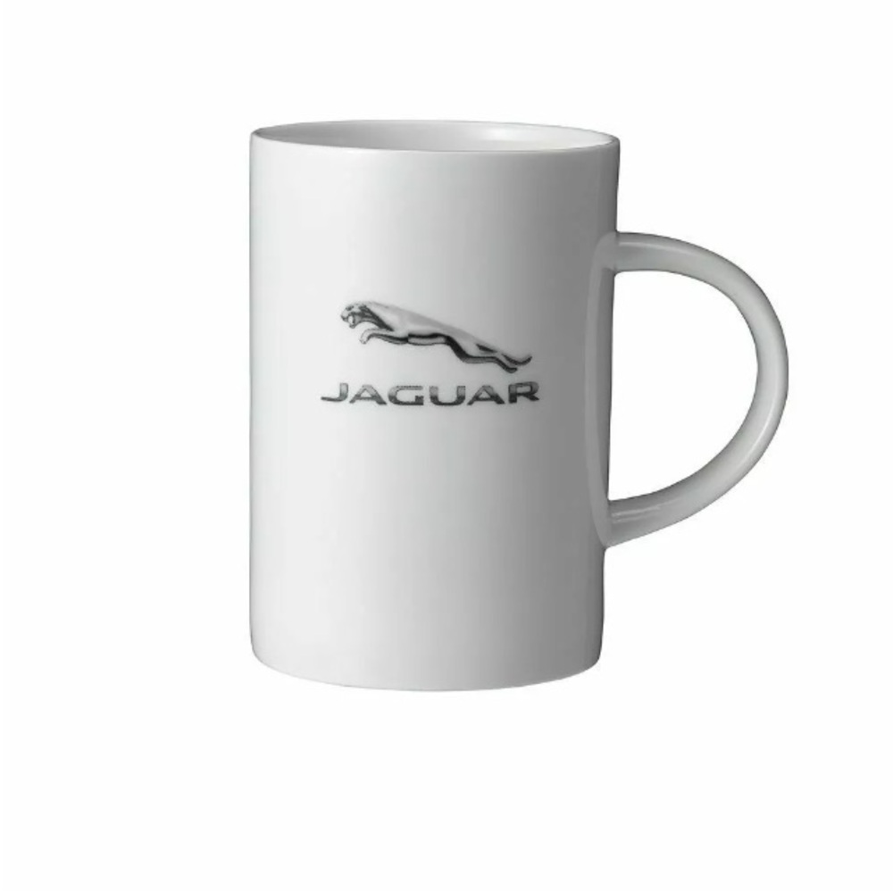 Jaguar brand ceramic white car logo mug
